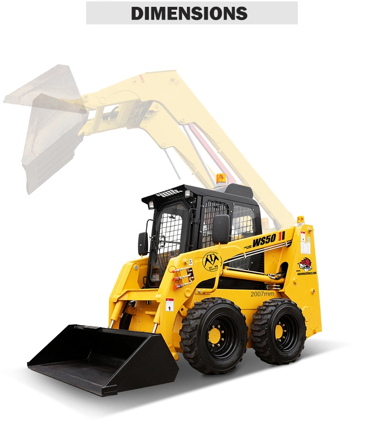 Mini Cargador Skid Steer Loader for Construction