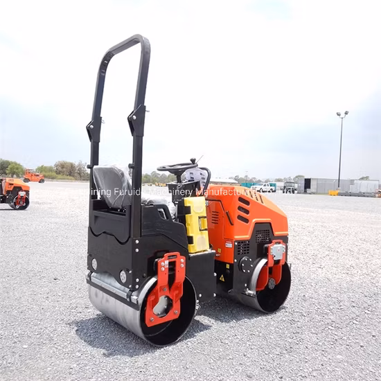 유압 조타 1 톤 도로 롤러 기계 쓰레기 압축 분쇄기 아스팔트 도로 롤러 Fyl